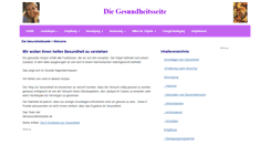 Desktop Screenshot of diegesundheitsseite.de